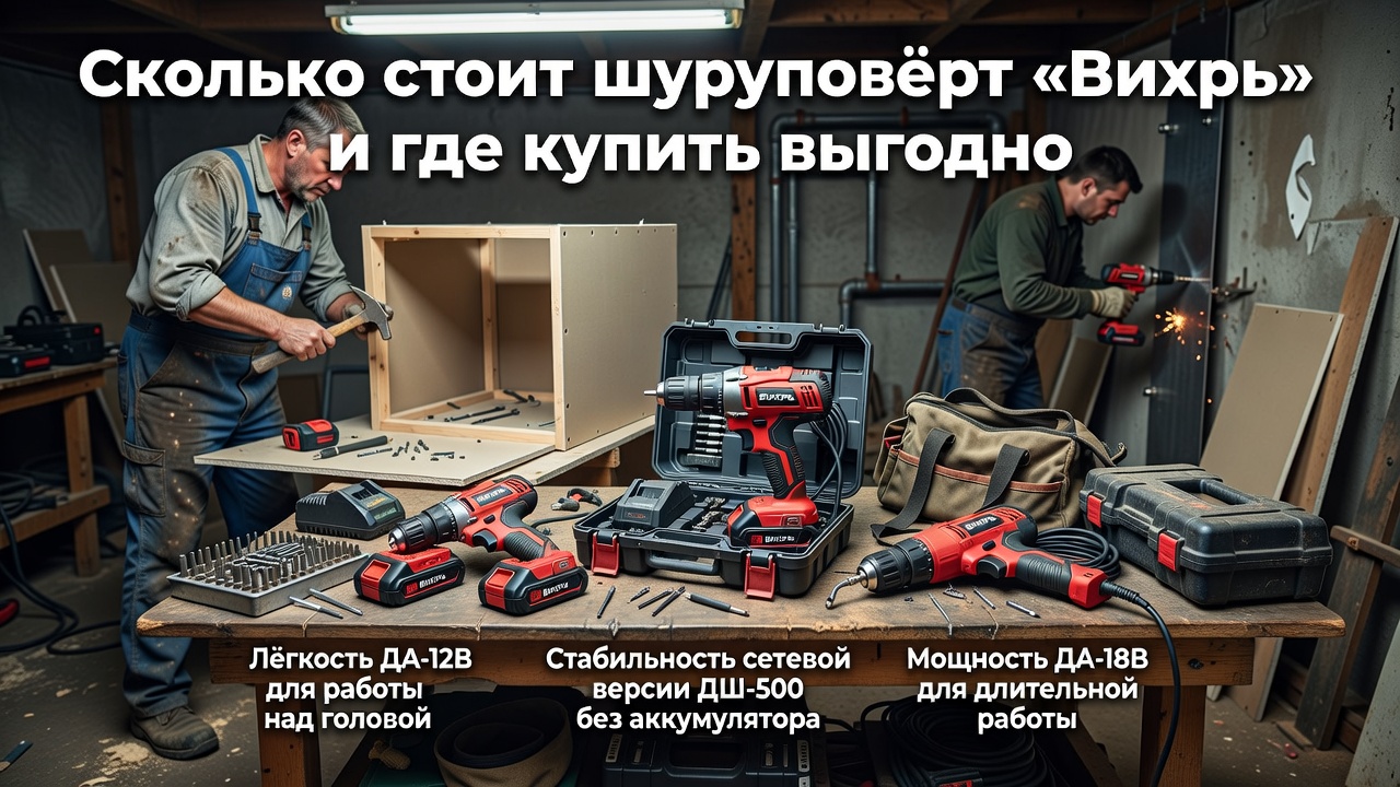 Сколько стоит шуруповёрт Вихрь и где купить выгодно