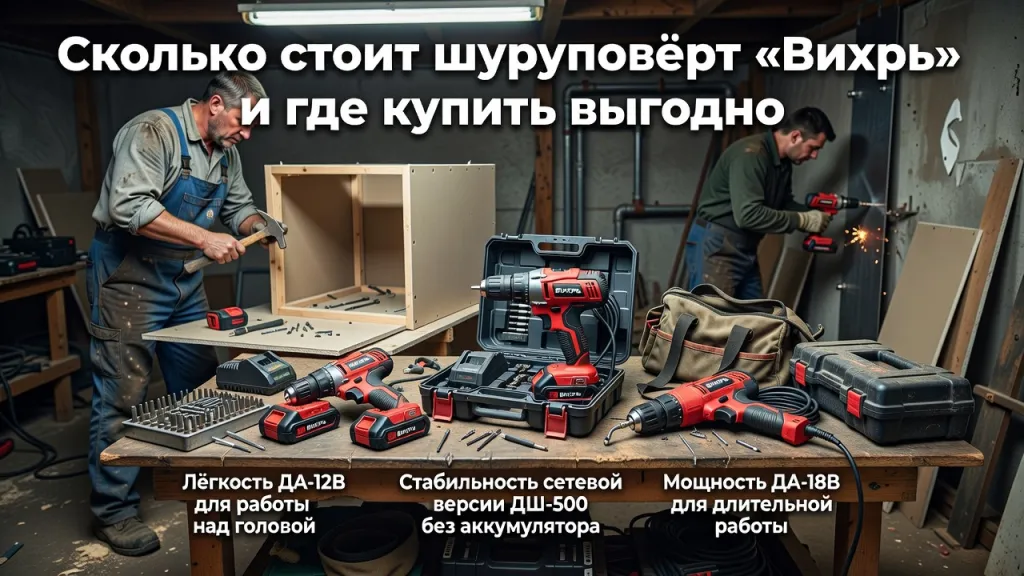 Сколько стоит шуруповёрт Вихрь и где купить выгодно