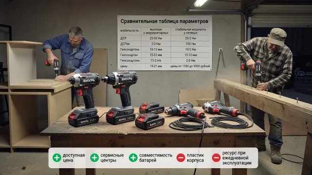 Как выбрать шуруповёрт Вихрь: на что смотреть в 2026 году